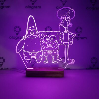 bob-patricio-calamardo-violeta Bob Esponja, Patricio y Calamardo