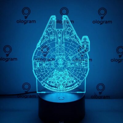 halcon-milenario-celeste Halcón Milenario (Millenium Falcon - Star Wars)