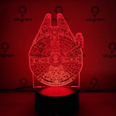 halcon-milenario-rojo Halcón Milenario (Millenium Falcon - Star Wars)