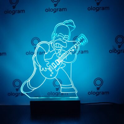 homero-rockero-celeste Homero Simpson (rockero)