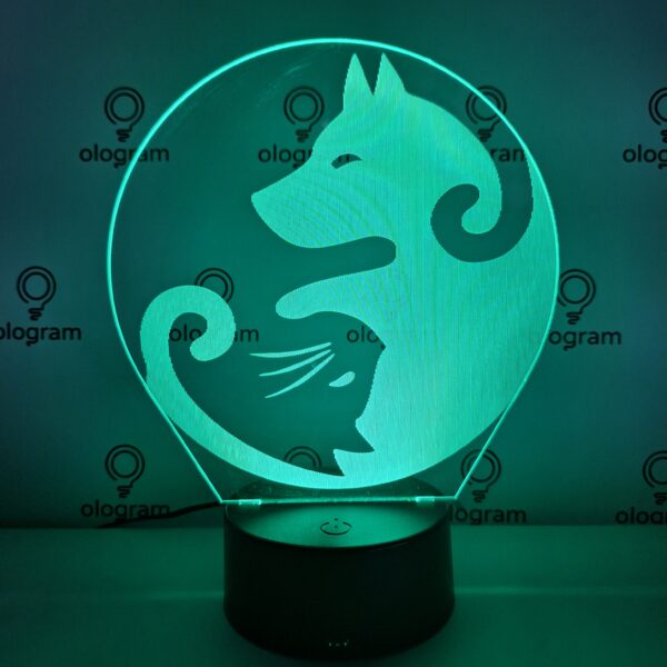 yin-yang-perro-gato-verde